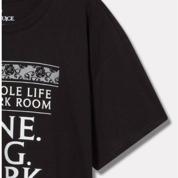 Beetlejuice Dark Room Relaxed Fit Cotton Boxy Tee - Picture 6 of 6